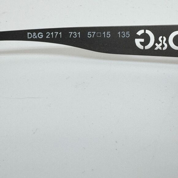 DOLCE & GABBANA DG2171 731 Eyeglasses Frames 57-15-135 Silver Frame H14590 - Picture 6 of 8